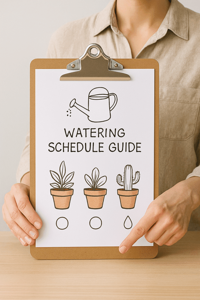 watering schedule guide
