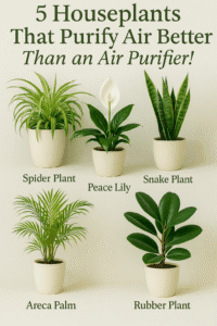 5 Houseplants that purify air better